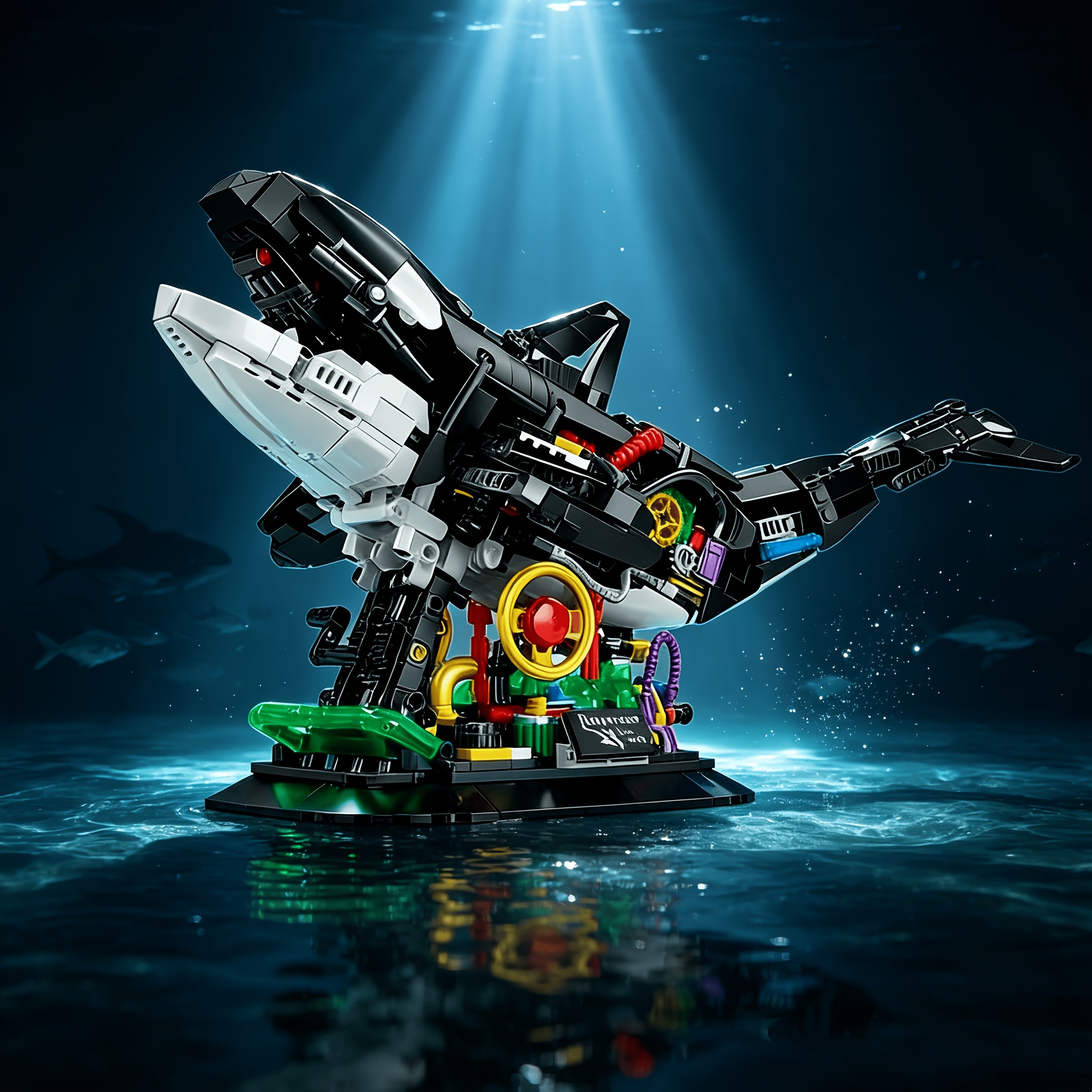 Mechanical Orca Building Block Set
